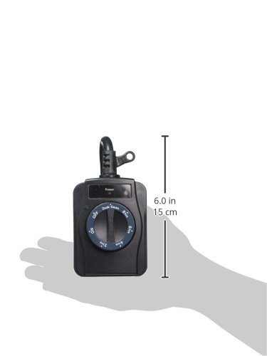 TNOCD002 Powerzone Outdoor Photosensitive Countdown Timer - Automatic Light Sensor Timer for Garden, Patio & Landscape Lighting (Weatherproof, Easy Installation)