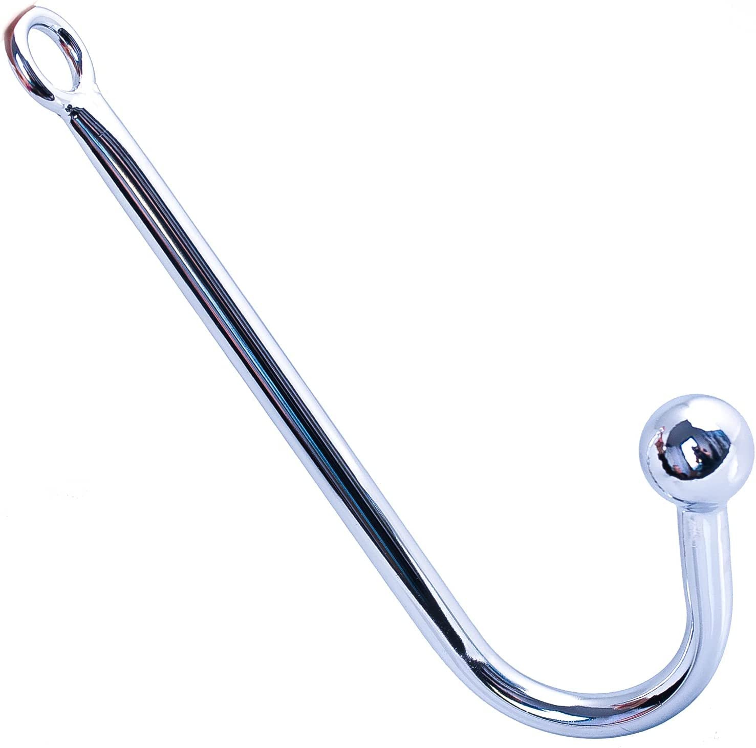 FOPS Crochet Anal Hook - 3cm Diameter, 24.5cm Length - Metal BDSM Bondage Sex Toy for Beginners (Men & Women) - Perfect for Couples Play, Adult Games, and Sensual Exploration