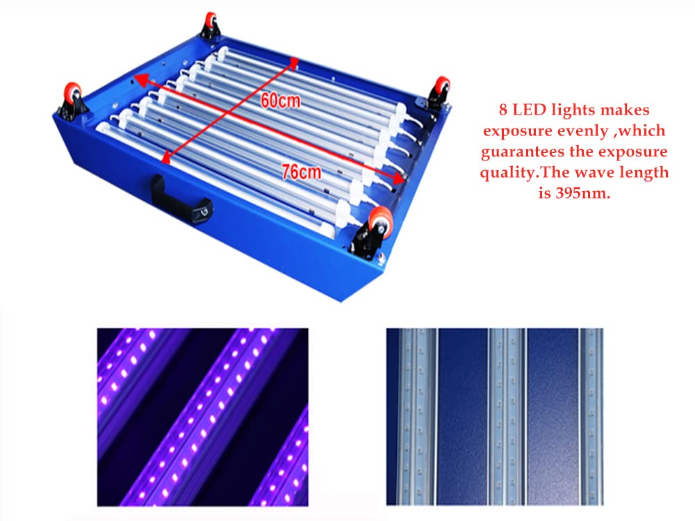 INTSUPERMAI 24x30inch UV Exposure Unit for Silk Screen Printing - LED Light Box with Timer, 110V | Perfect for DIY T-Shirt Printing, Sign Making & Art Projects
