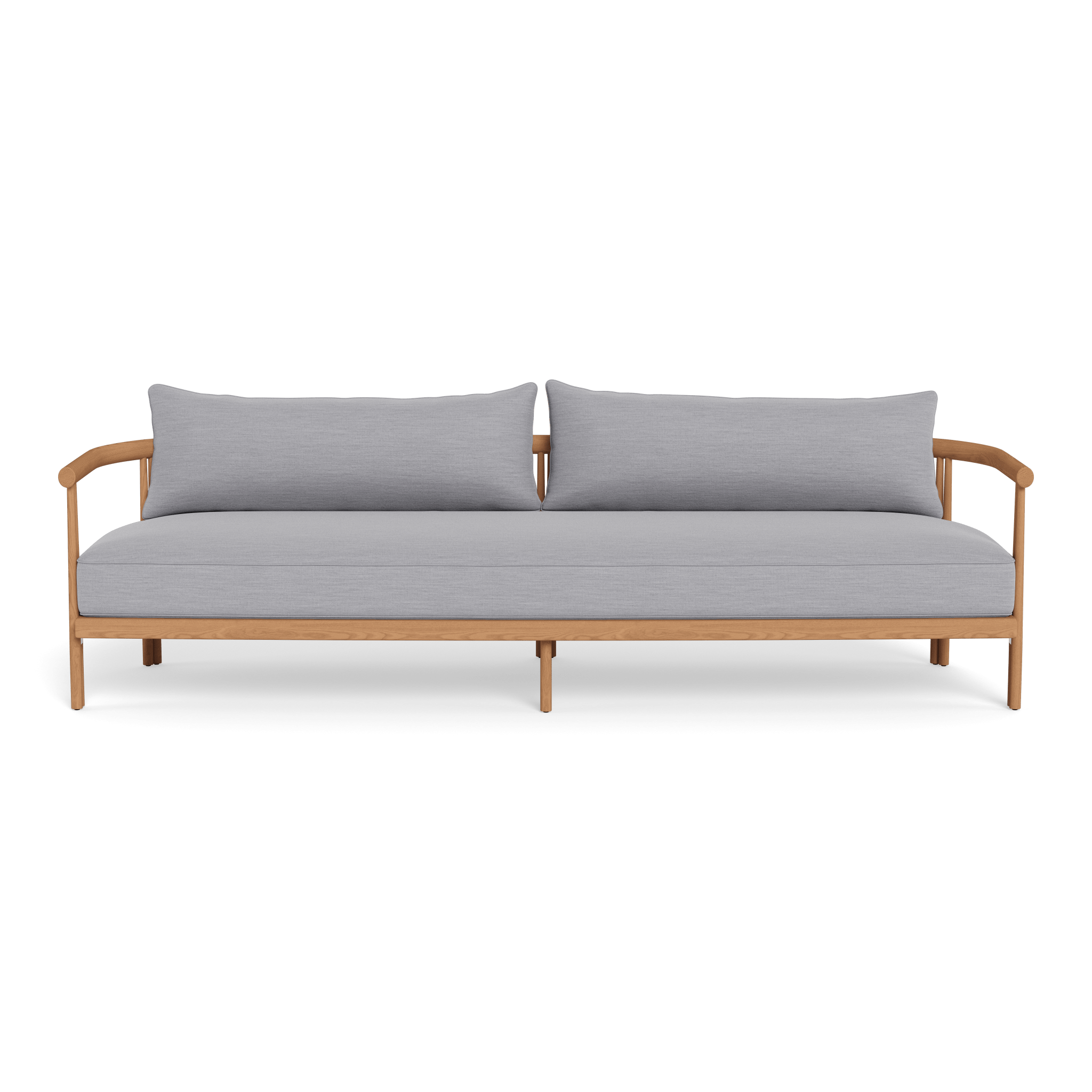 Premium Cove Teak 3-Seater Outdoor Sofa Set - Waterproof & Weather-Resistant Patio Furniture for Garden, Poolside, and Backyard Relaxation