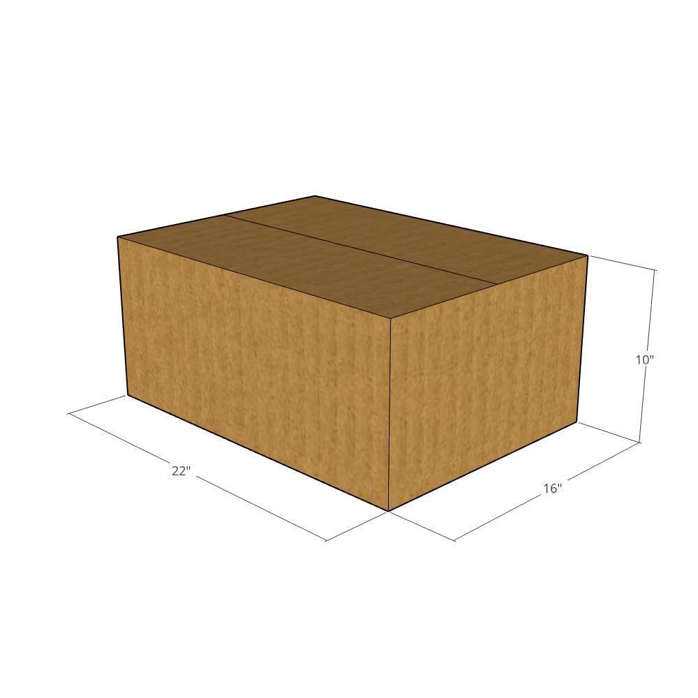 25-Pack 22x16x10 Inch Heavy Duty 32 ECT Corrugated Moving Boxes | Shipping Boxes for Business, Office & Home Use | Perfect for Packing, Storage & Moving Supplies