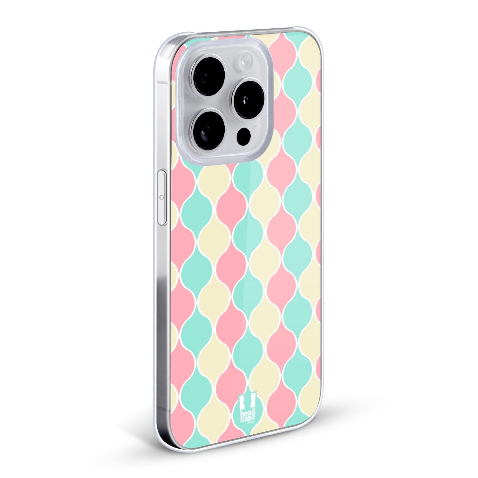 Pastel Ogee Pattern Hard Back Phone Case Compatible with Apple iPhone 7/8/SE (2020 & 2022) - Trendy Protective Cover for Everyday Use, Work & Travel