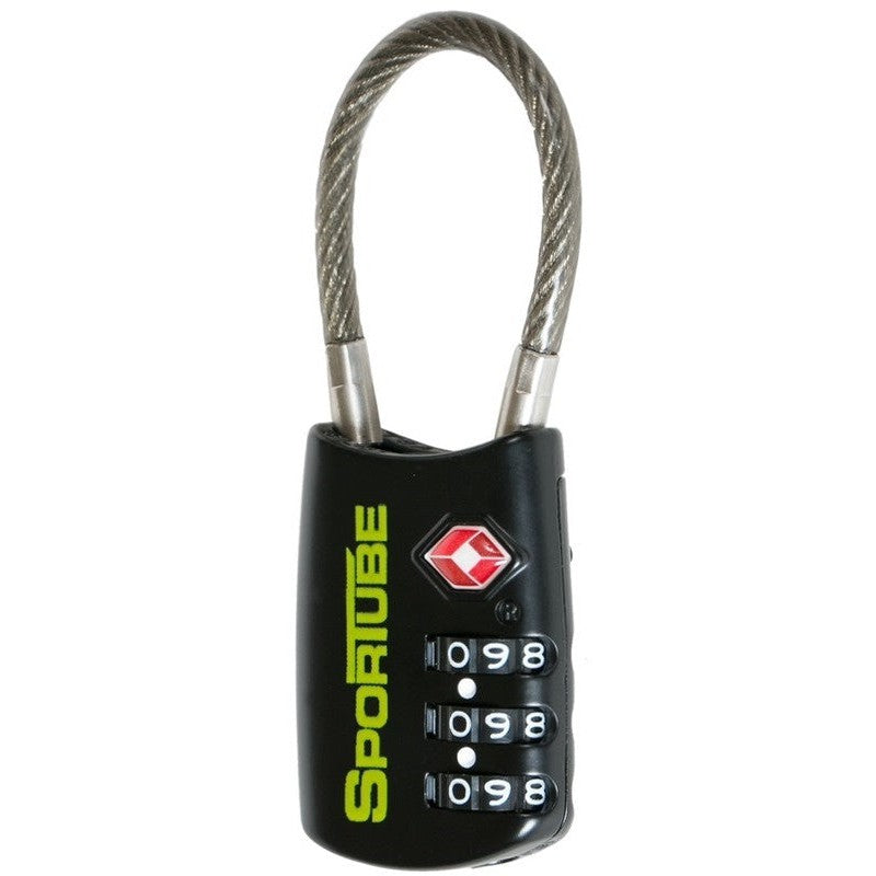 Sportube TSA Approved Combination Lock - Secure Travel Luggage Lock for Sports Equipment, Bags & Cases - Ideal for Airports, Gyms & Outdoor Adventures