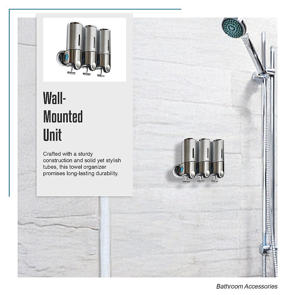 1500ml Refillable Shower Gel & Body Wash Dispenser - Liquid Soap, Shampoo, and Lotion Pump Bottle for Bathroom, Spa, and Gym Use
