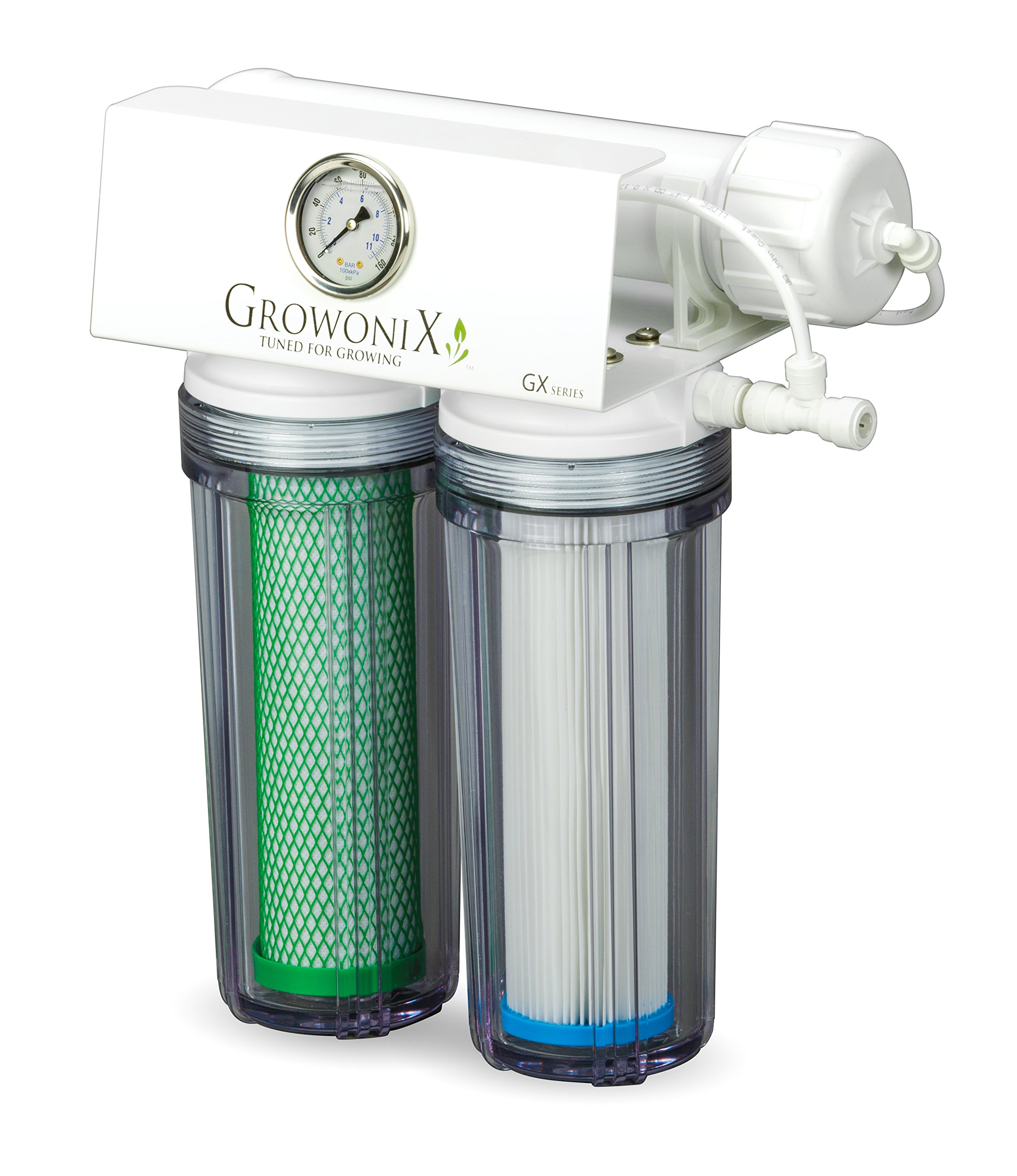 GROWONIX GX200 200 GPD Reverse Osmosis Water Filtration System - High Flow RO Filter for Hydroponics, Gardening, Drinking Water & Coffee - Perfect for Home, Office, and Commercial Use