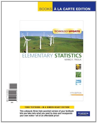 Elementary Statistics Technology Update: A La Carte Edition - Perfect for College Students & Self-Learners | Study Guide for Math & Data Analysis Courses