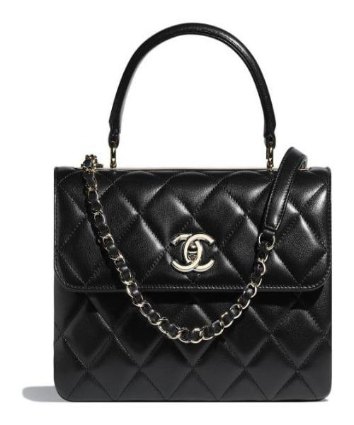 Chanel Small Flap Bag With Top Handle Black Silver - Luxury Crossbody Shoulder Bag for Women, Perfect for Date Night & Evening Events