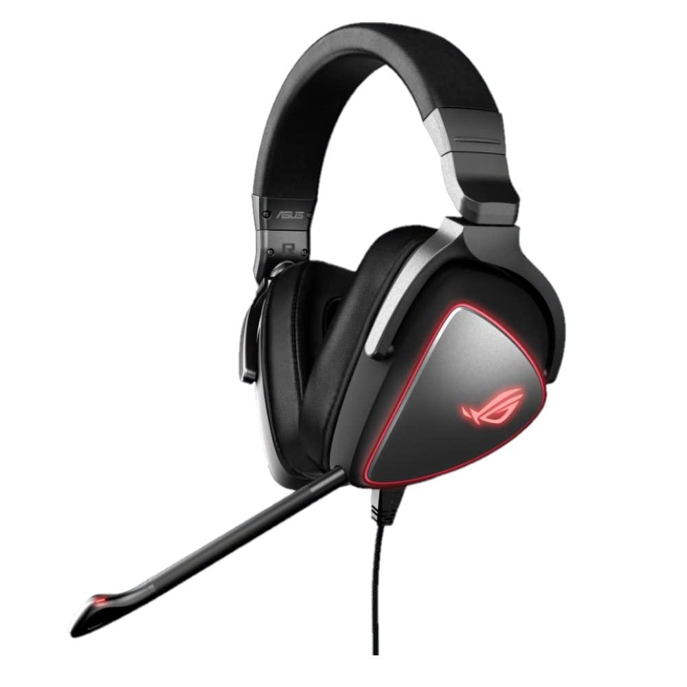 ASUS ROG Gaming Headset with Red LED Lighting Rings, Microphone & USB-C® Connection - Compatible with PC, Mac, Smartphone & Gaming Consoles - Perfect for FPS, MOBA & Streaming Games