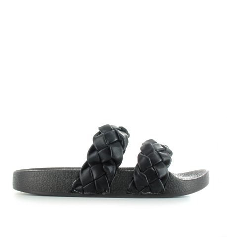 Lexie Women's Braided Sliders Sandals - Comfortable Slide-On Shoes for Summer, Beach, and Casual Wear
