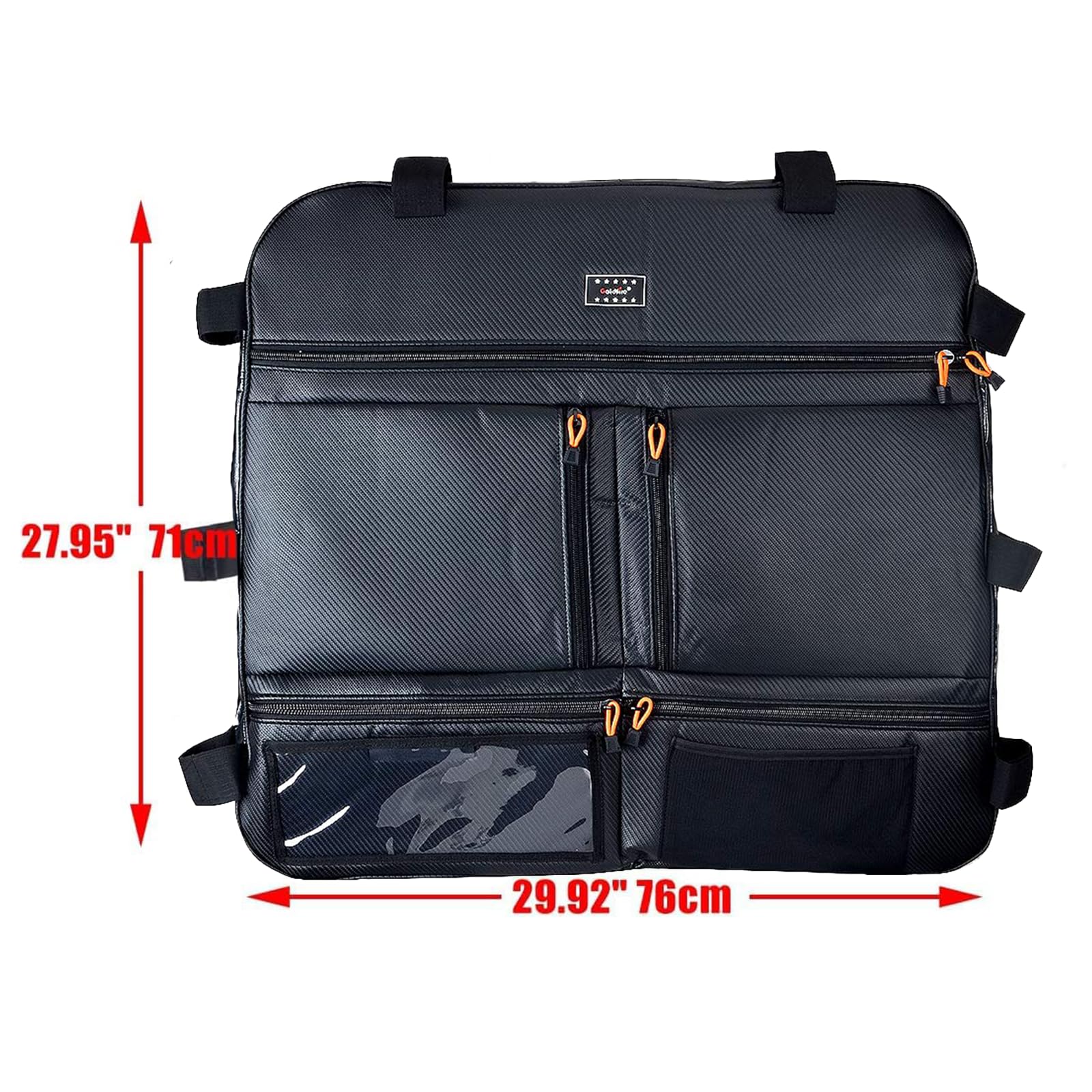 Large Capacity Roof Bag for Polaris RZR XP 1000 - Overhead Tool Storage Organizer Fits 2 & 4 Seat Models (All Years) - Durable Black Utility Bag for Off-Road Adventures, Camping & Outdoor Gear Storage
