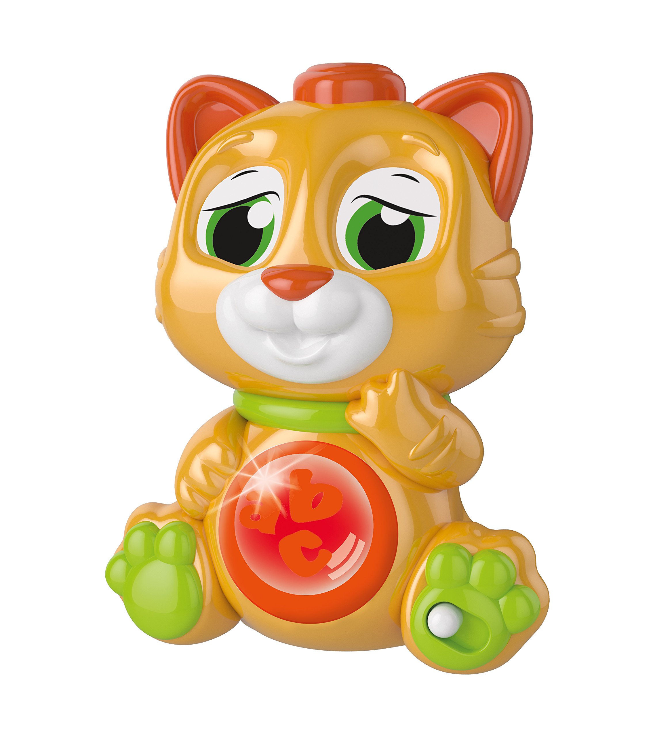 Clementoni Baby 17219 - Miao Miao Emotions & Cuddles Interactive Talking Electronic Game for Toddlers 10+ Months with Batteries Included - Italian Version | Early Learning Toy for Sensory Development & Parent-Child Bonding