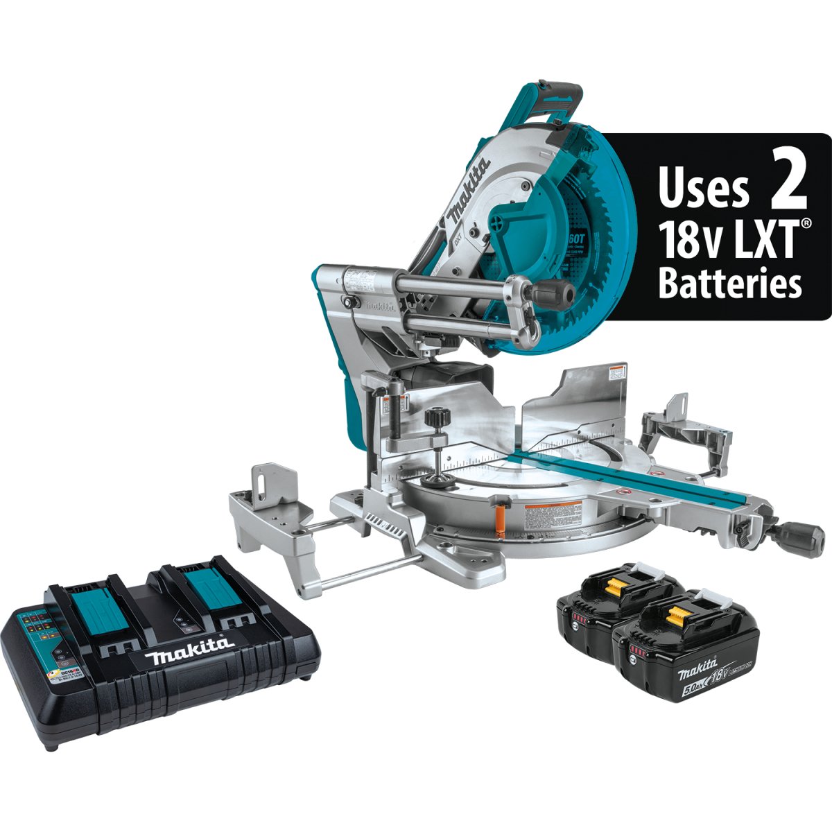 36V (18V X2) LXT® Brushless Cordless 12-Inch Dual-Bevel Sliding Compound Miter Saw with Laser Guide - Perfect for Woodworking, Carpentry, and DIY Home Improvement Projects