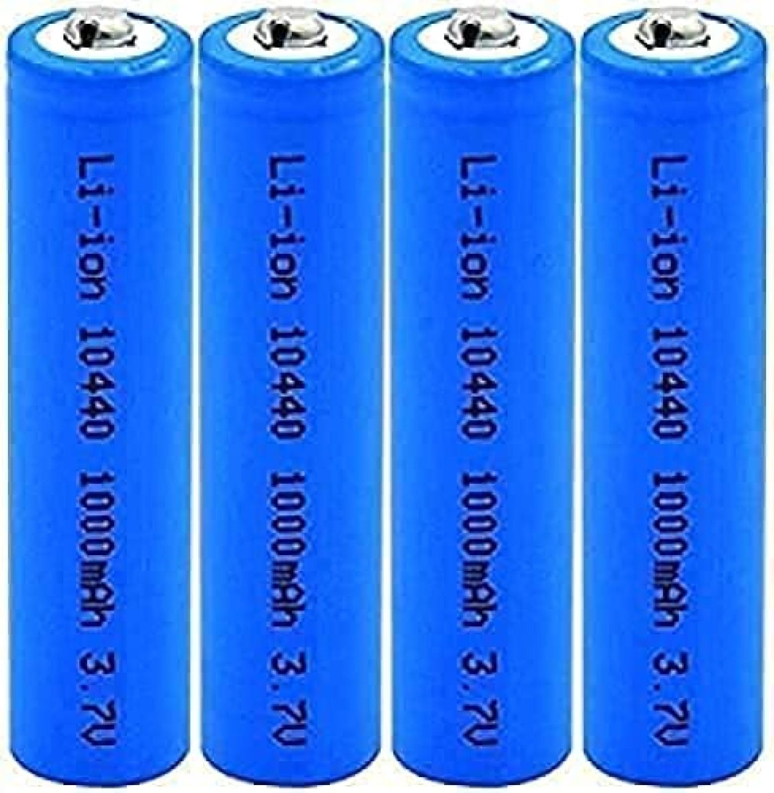 High-Capacity 10440 Li-ion Rechargeable Batteries 3.7V 1000mAh - 4 Pack AAAA Batteries with Low Self-Discharge for Electric Shavers, Trimmers, and Cordless Grooming Devices - Perfect for Travel & Daily Use