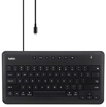 Belkin Secure Wired Keyboard for iPad with Lightning Connector - Durable & Compact Design for Home, Office & Travel (On Sale)