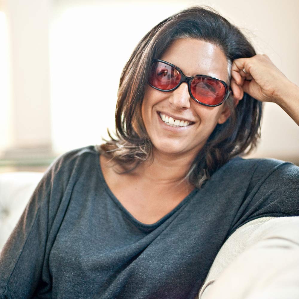 TheraSpecs Stella Glasses for Light Sensitivity Relief - Migraine & Photophobia Relief Glasses - Blue Light Blocking & UV Protection - Perfect for Computer Work, Driving & Indoor Use
