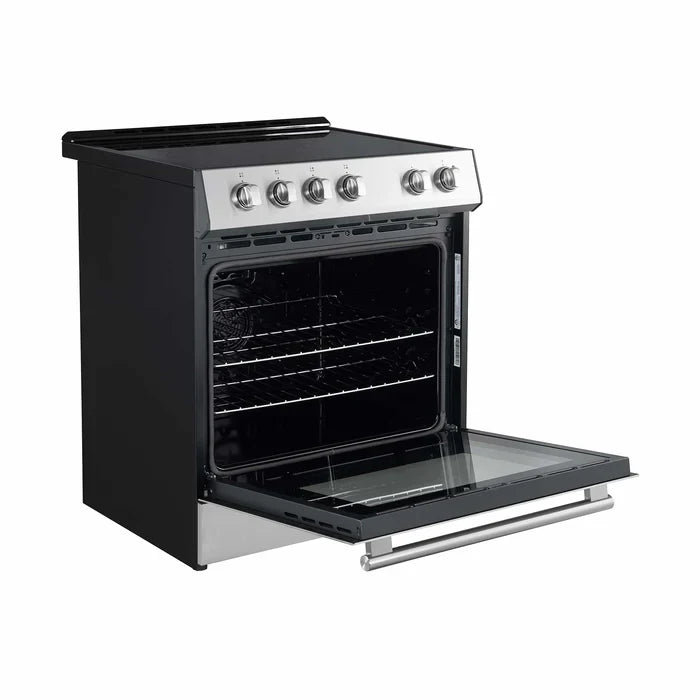 Forno Leonardo 30 Inch Electric Range with 5.0 cu. Ft. Oven - Stainless Steel Built-in Appliance for Modern Kitchens | Perfect for Baking, Roasting & Everyday Cooking | Model FFSEL6012 30