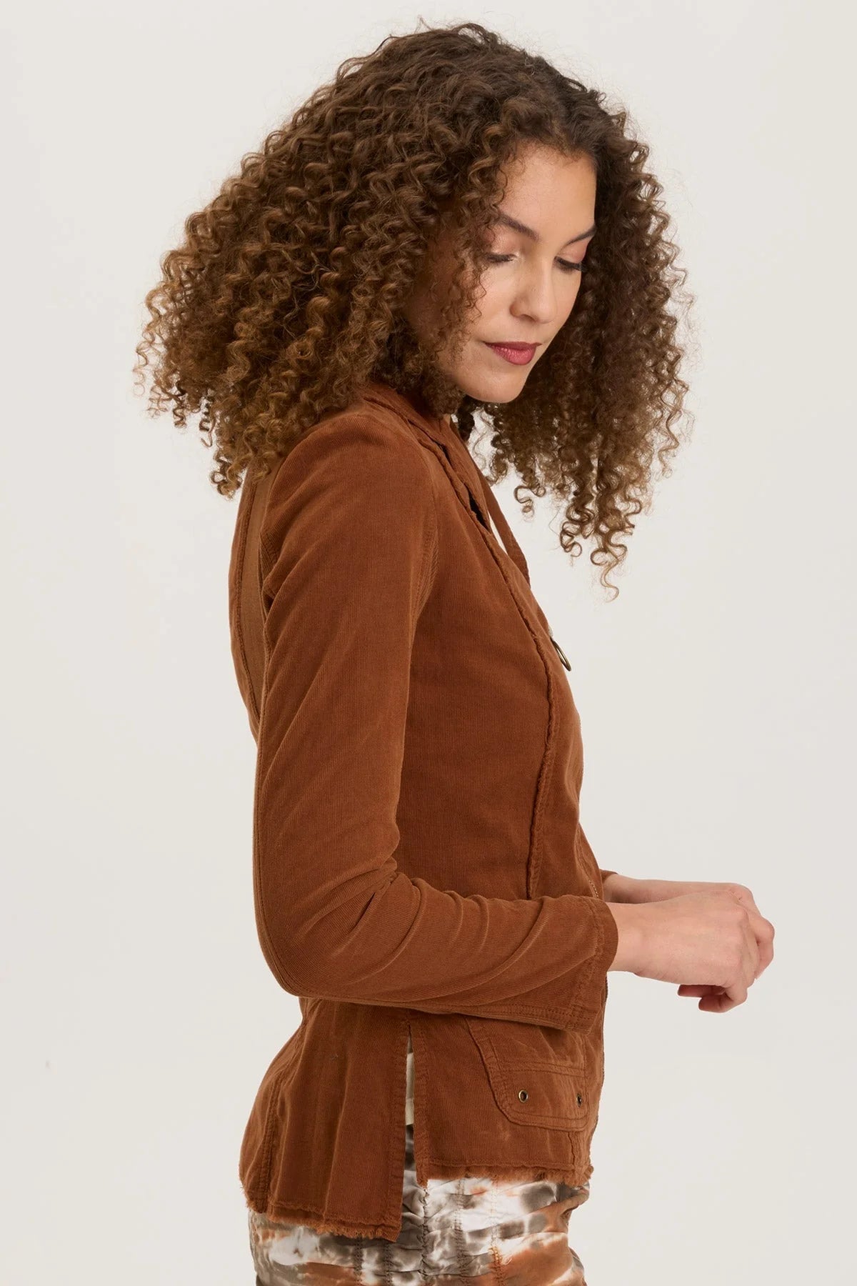 Premium Cord Raphael Blazer in Russet Pigment - Stylish Men's Corduroy Jacket for Fall & Winter Fashion, Business Casual & Office Wear