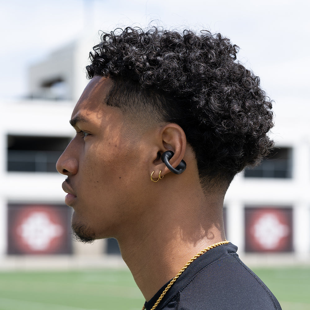 Flex Open Earbuds Wireless Bluetooth Headphones - Black | Comfortable Open-Ear Design for Running, Cycling & Workouts