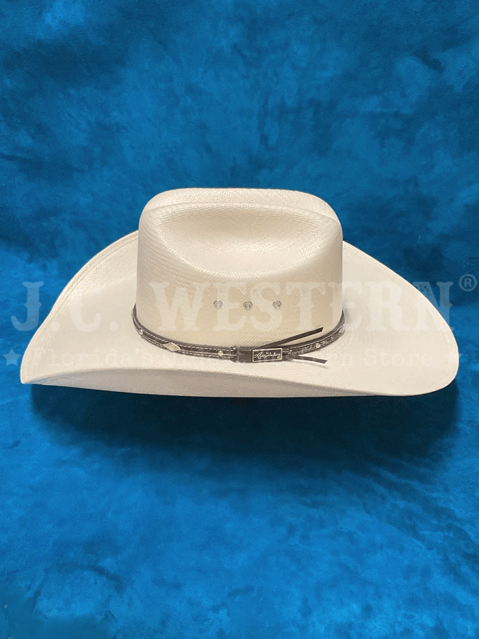 Larry Mahan MS2442BRNX44 10X Brindle Straw Cowboy Hat - 4.5 Inch Brim, Natural Color - Perfect for Western Rodeo, Outdoor Rancher & Country Music Festivals