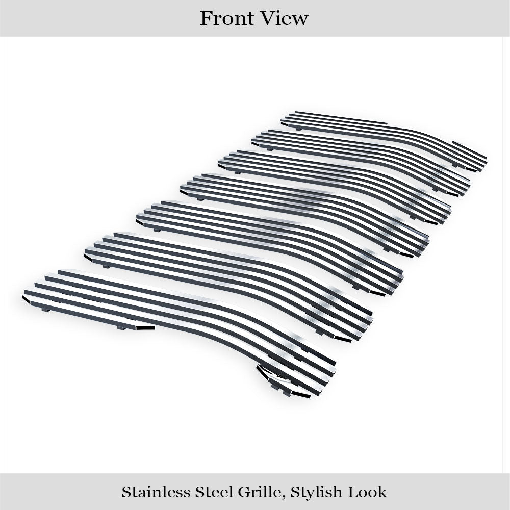 Polished Stainless Steel Upper Billet Grille for 2020-2025 Jeep Gladiator - Premium Replacement Grille for Off-Road & Street Style Upgrade