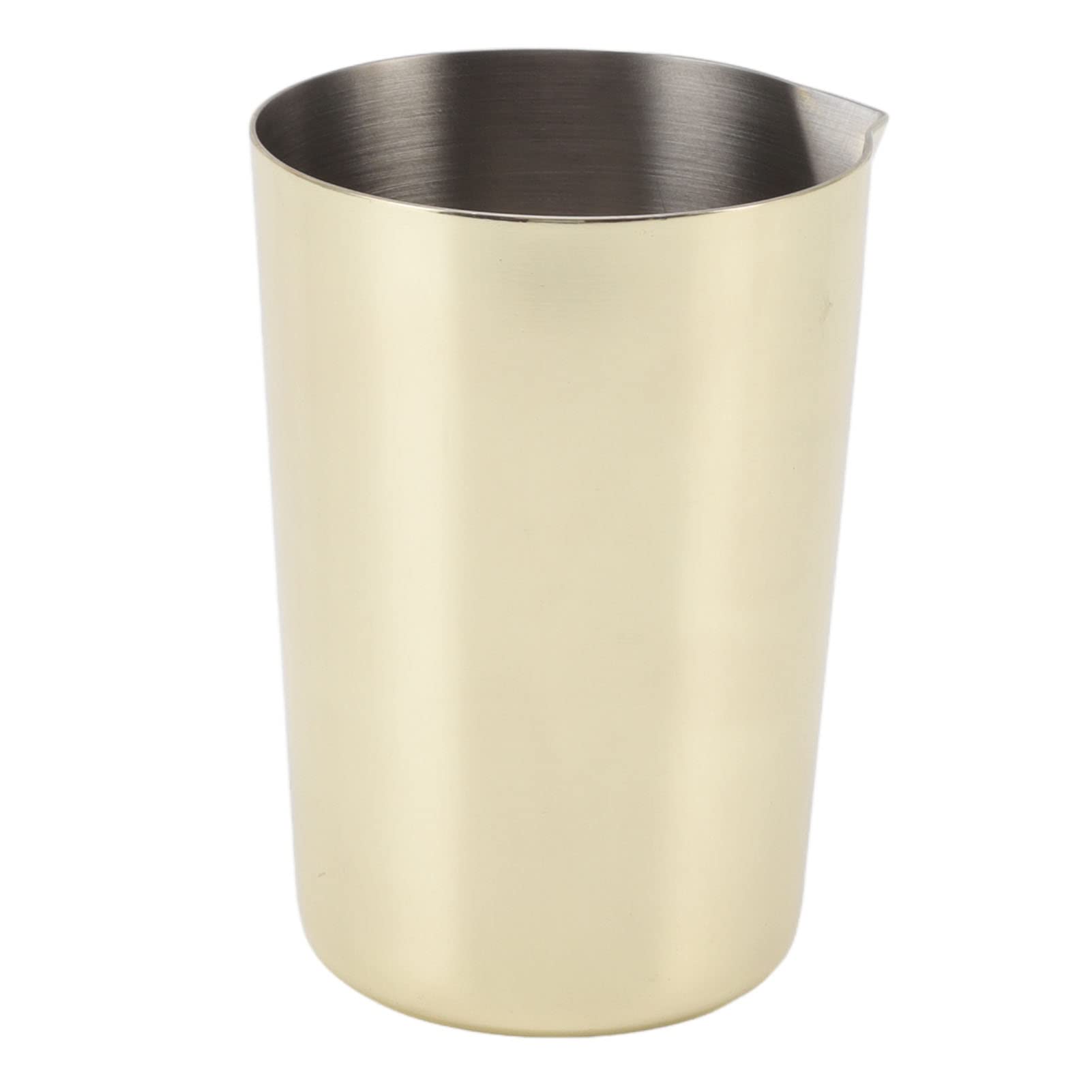 Premium Gold-Plated Bartending Cup - Large Diameter Cocktail Shaker Mixing Cup with Round Edge, Dishwasher Safe & Fade Resistant for Professional Bars & Home Mixology | Perfect for Crafting Martinis, Margaritas & Cocktail Parties