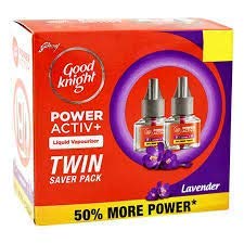 Good Knight Active+ Liquid Refill - Lavender Scent, 90ml (3-Pack) | Mosquito Repellent for Home, Outdoor & Travel | Long-Lasting Protection for Nights & Camping