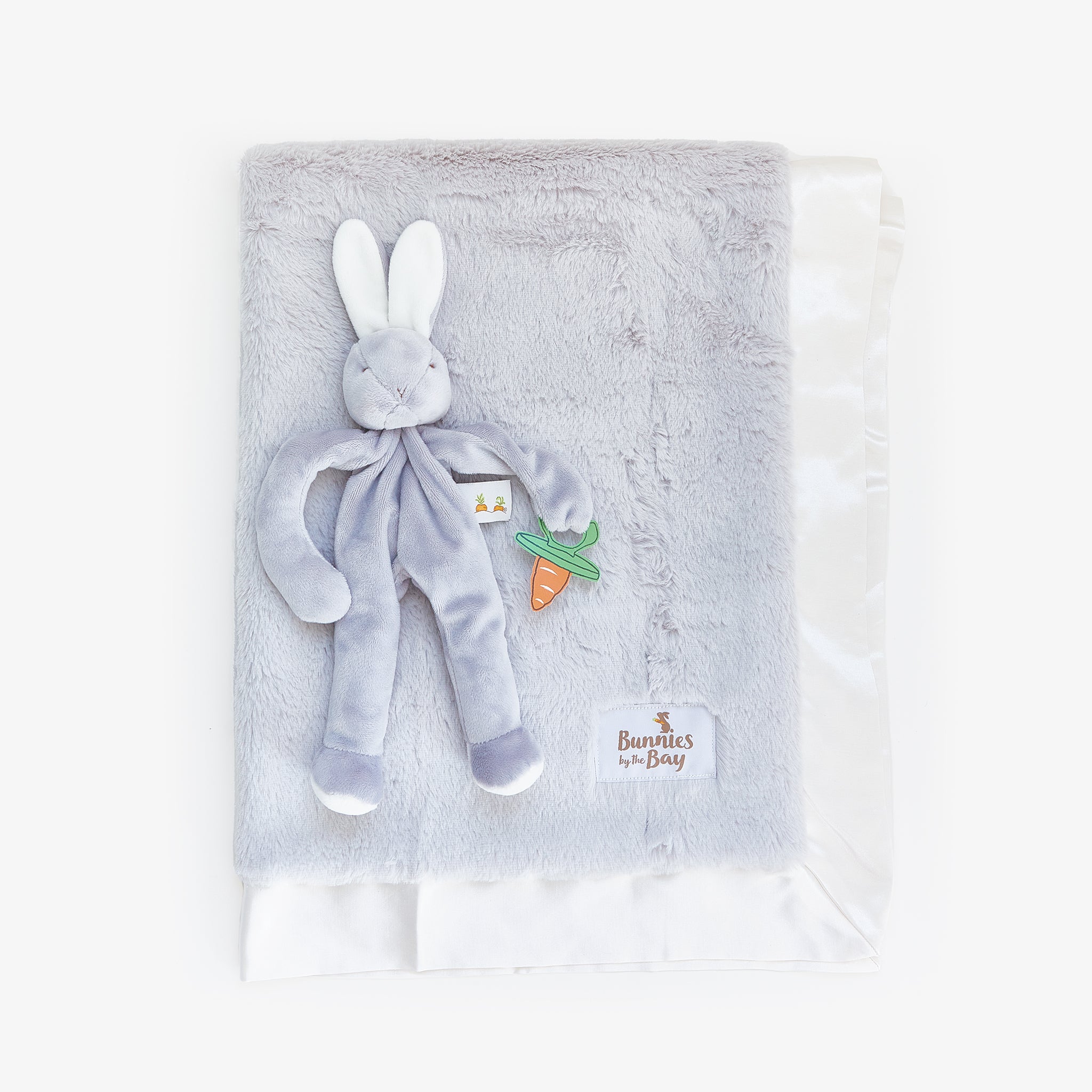 Snuggle and Soothe Baby Gift Set - Soft Gray Newborn Essentials for Gifts, Showers & Nursery Comfort