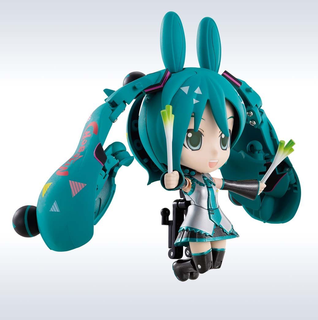 Chogokin Miracle Henkei Hatsune Miku & Rody Action Figure - Collectible Anime Figure for Display & Cosplay - Perfect for Anime Fans, Gift Giving & Home Decor