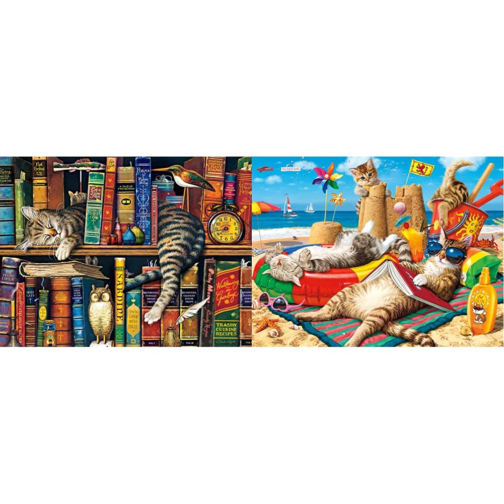 Buffalo Games 750-Piece Jigsaw Puzzles - Frederick The Literate & Beachcombers (24x18
