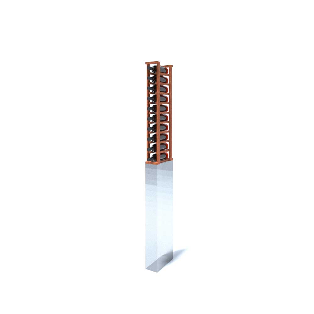 1 Column 10 Bottle 38.25in Upper Rack Wine Glass Holder - Space Saving Bar Storage Organizer for Kitchen, Restaurant & Home Use