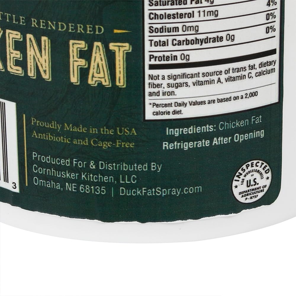 Premium Rendered Chicken Fat for Cooking & Baking - 1.5 lb Paleo-Friendly Tub | High-Quality Cooking Oil for Roasting, Frying & Baking | Perfect for Keto, Whole30 & Healthy Recipes by Cornhusker Kitchen