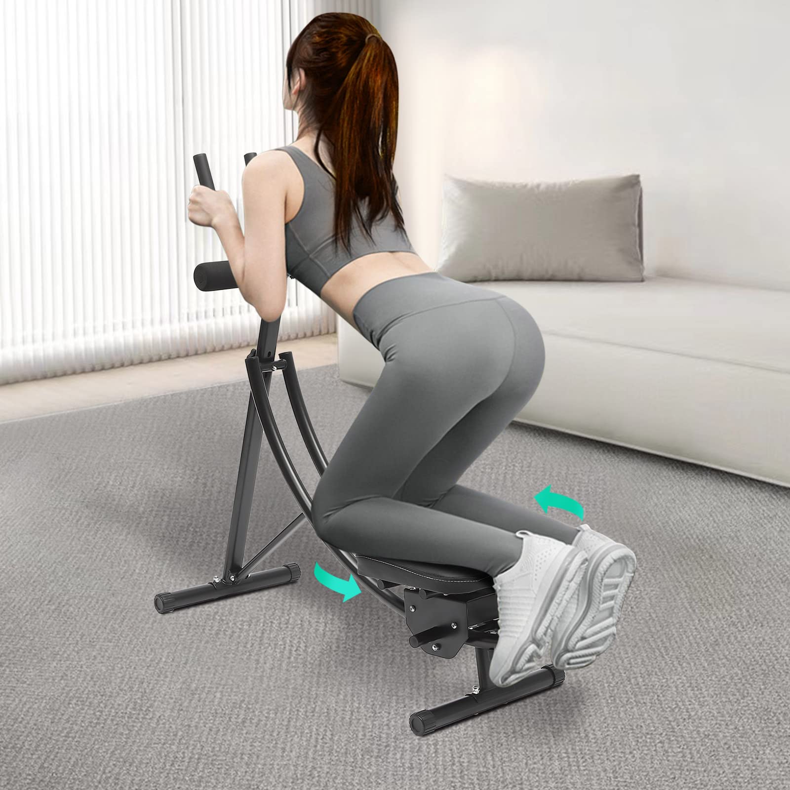 Foldable Abdominal Exercise Machine for Home Gym - 330lbs Weight Capacity Core Trainer for Abs & Stomach Workouts | Perfect for Strength Training & Toning at Home