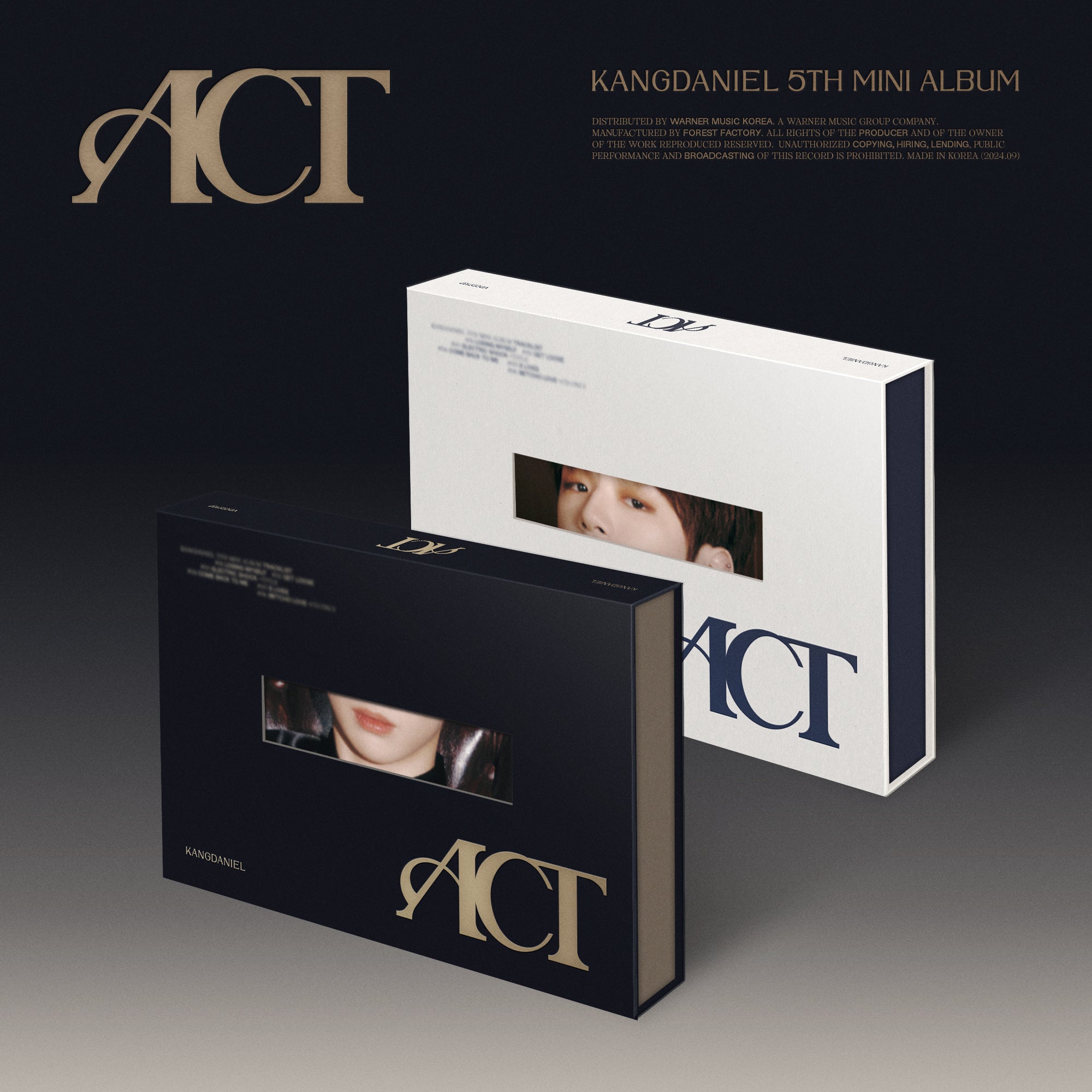 KANG DANIEL 5TH MINI ALBUM 'ACT' - K-Pop Music CD with Photobook & Poster - Perfect for K-Pop Fans & Collectors - Great for Gifts, Parties & Music Collections