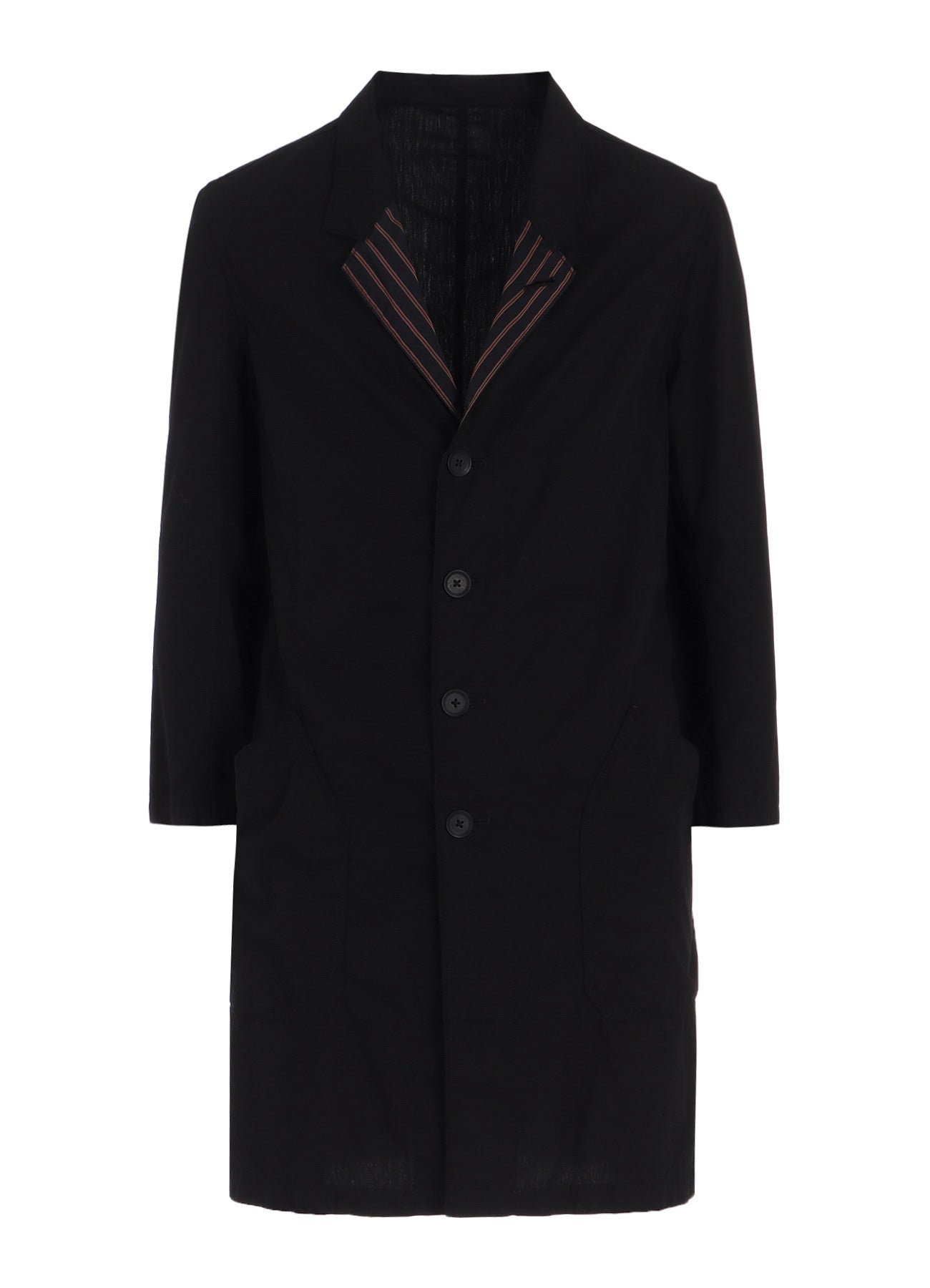Cotton Broad & Cupra Stripe Long Jacket for Women - Stylish Striped Coat for Fall and Winter Fashion - Perfect for Office, Casual Outings, and Evening Events