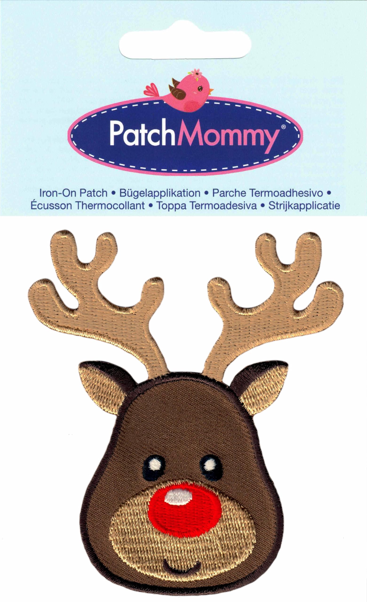 Reindeer Patch Christmas - Iron On & Sew On Appliques for Kids & Children - Perfect for Holiday Crafts, DIY Costumes & Festive Decorations