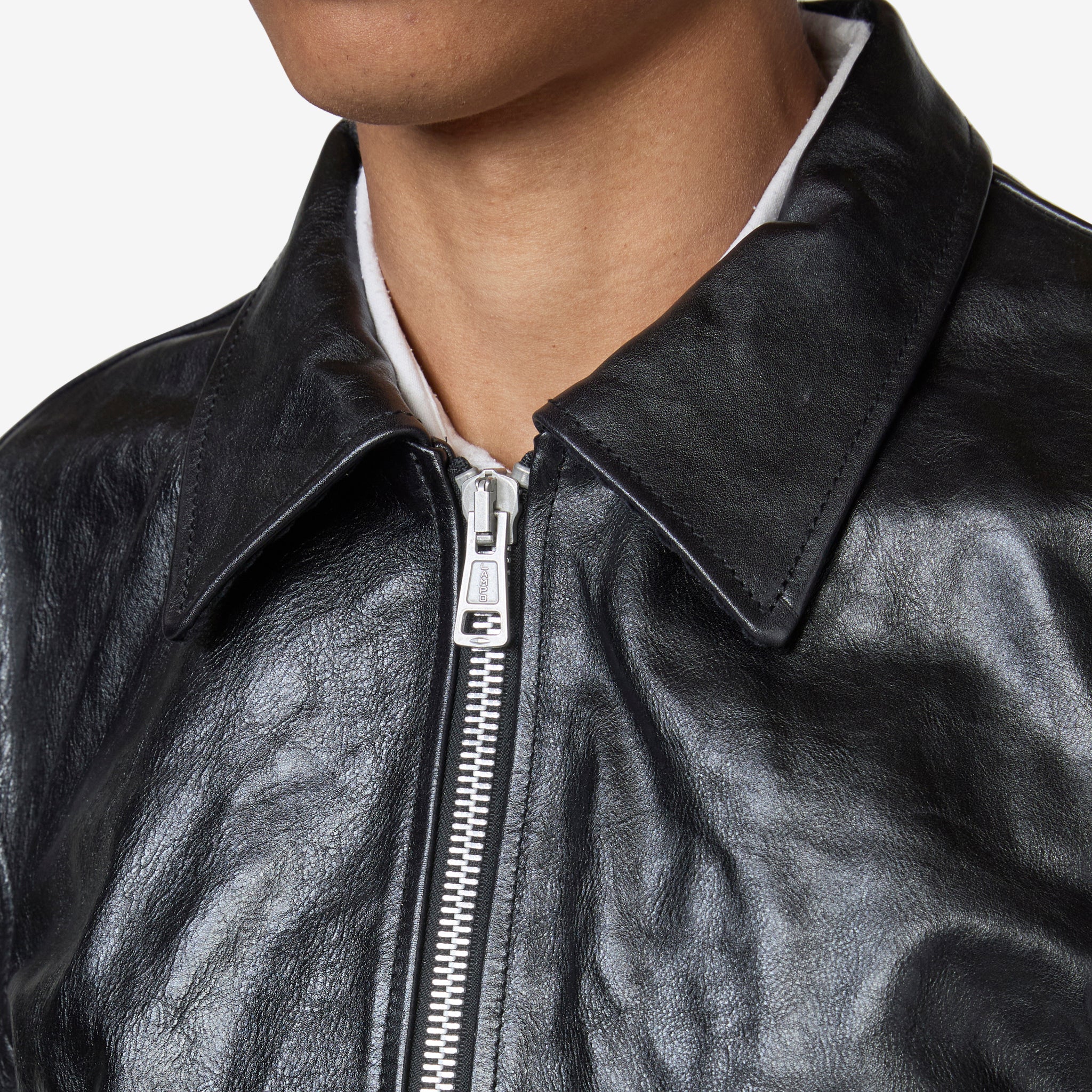 Mini Jacket Top Dyed Black Leather - Stylish Vegan Leather Jacket for Women | Perfect for Casual Outfits, Night Out & Layering