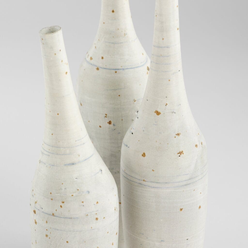 Cyan Design 11410 Gannet Vase - Large Off White Ceramic Vase for Home Decor, Wedding Centerpiece & Living Room Table Decor