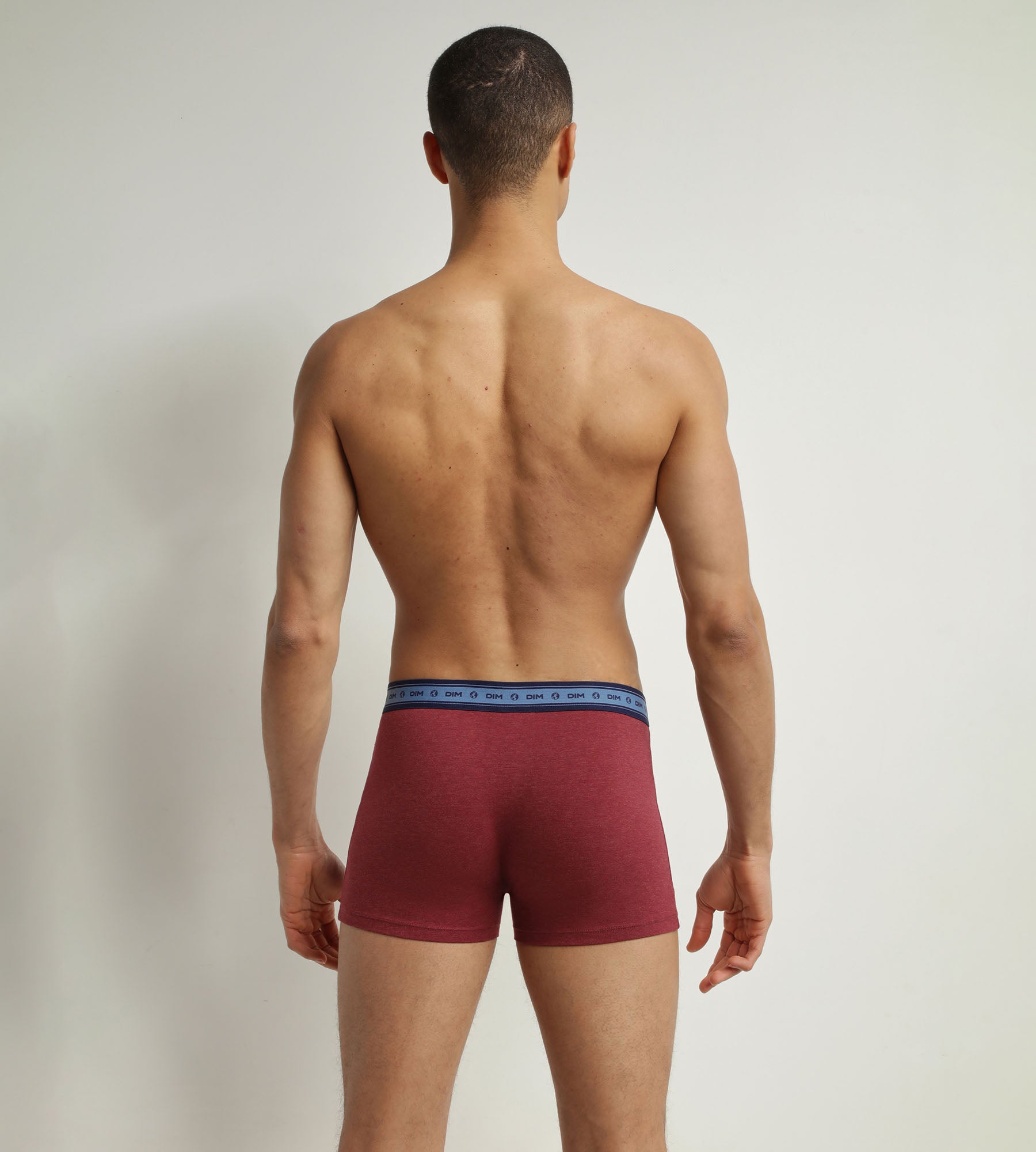 Organic Cotton Men's Boxer Briefs 3-Pack - Blue, Red, Denim | Soft, Breathable Underwear for Everyday Comfort | Perfect for Work, Gym & Travel