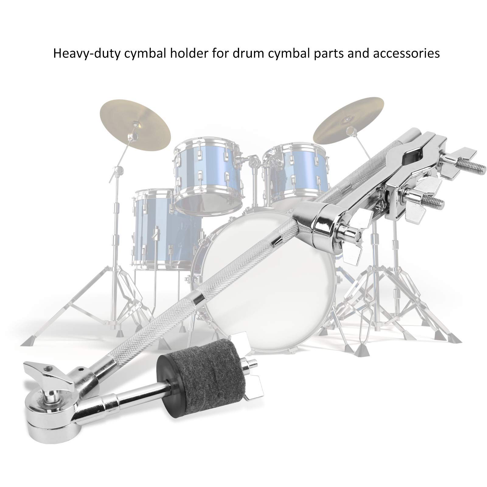 Drum Cymbal Attachment Clamp - Heavy Duty Extension Holder for Drum Set Accessories | Perfect for Live Performances & Studio Recording