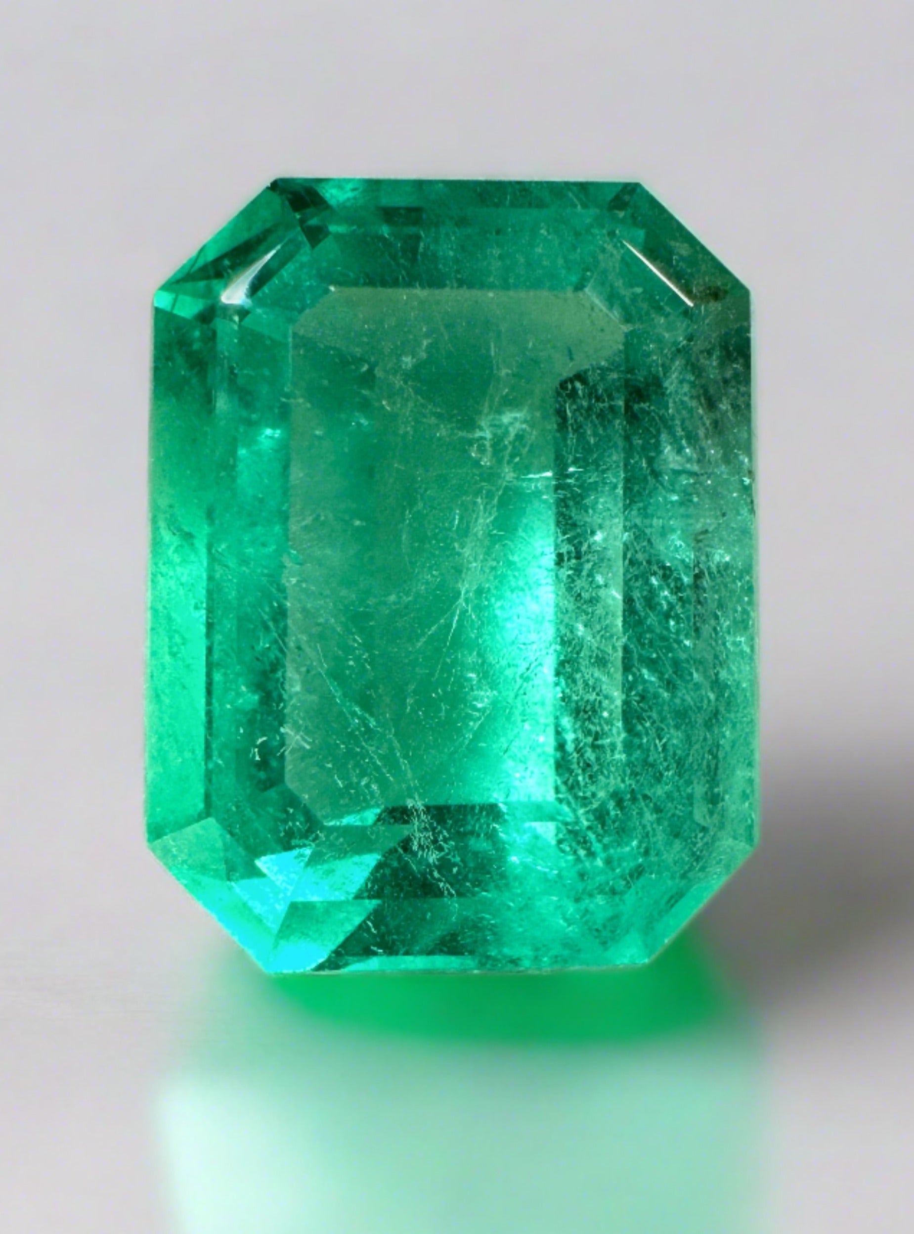 12.11 Carat GIA Certified Natural Colombian Emerald - Loose Gemstone for Jewelry Making, Emerald Cut 16x12mm, Engagement Ring & Luxury Gift