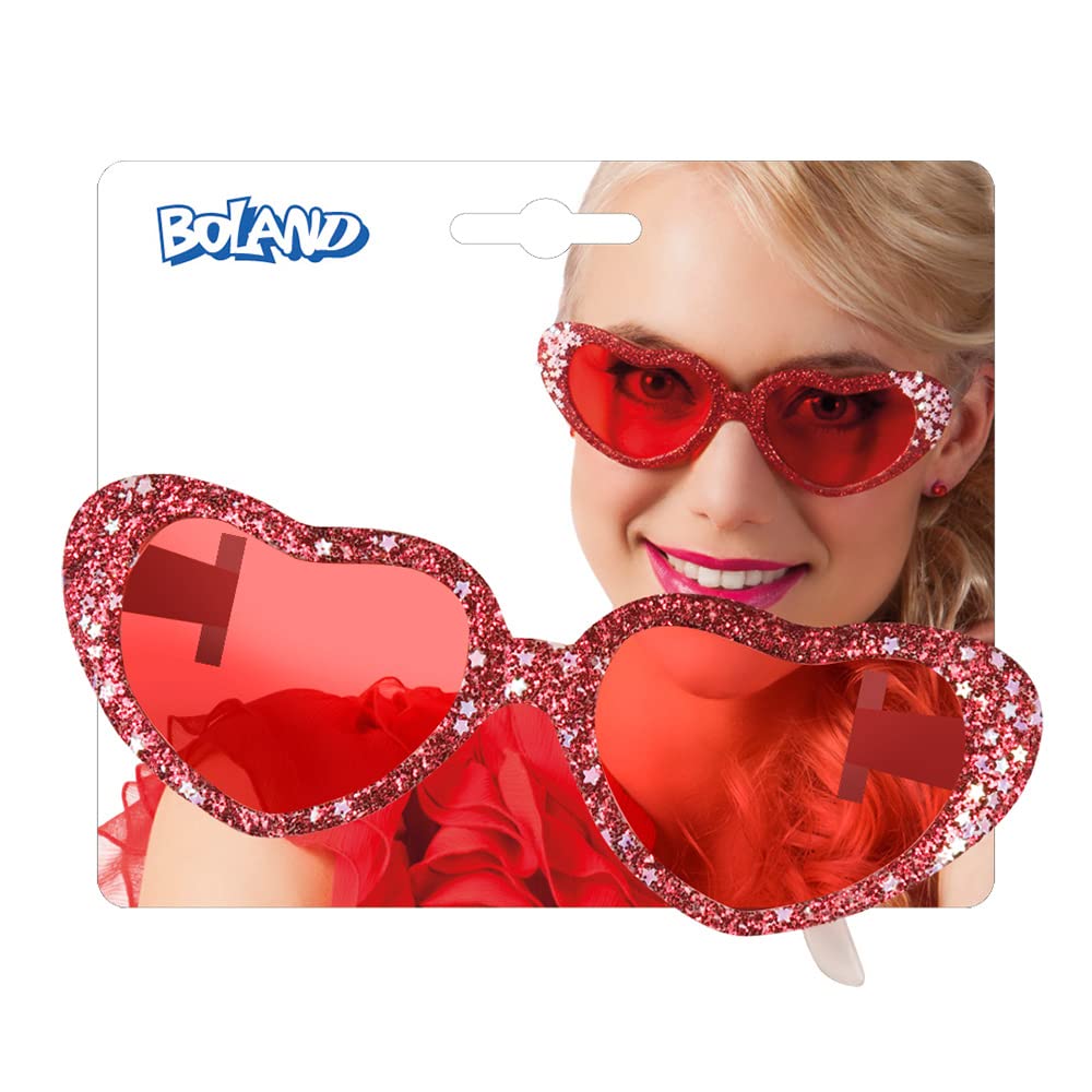 Funny Love Heart Shaped Party Glasses - Perfect for Valentine's Day, Bachelorette Parties & Themed Events