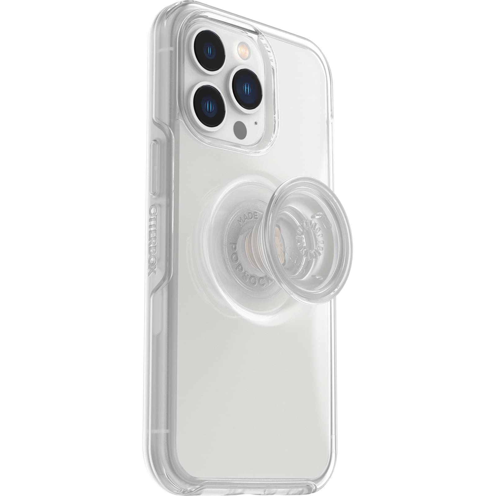 OtterBox iPhone 13 Pro Otter + Pop Symmetry Series Clear Case with Built-in PopSockets Grip - Slim Protective Cover with Raised Edges for Camera & Screen Protection | Perfect for Everyday Use, Commuting & Travel