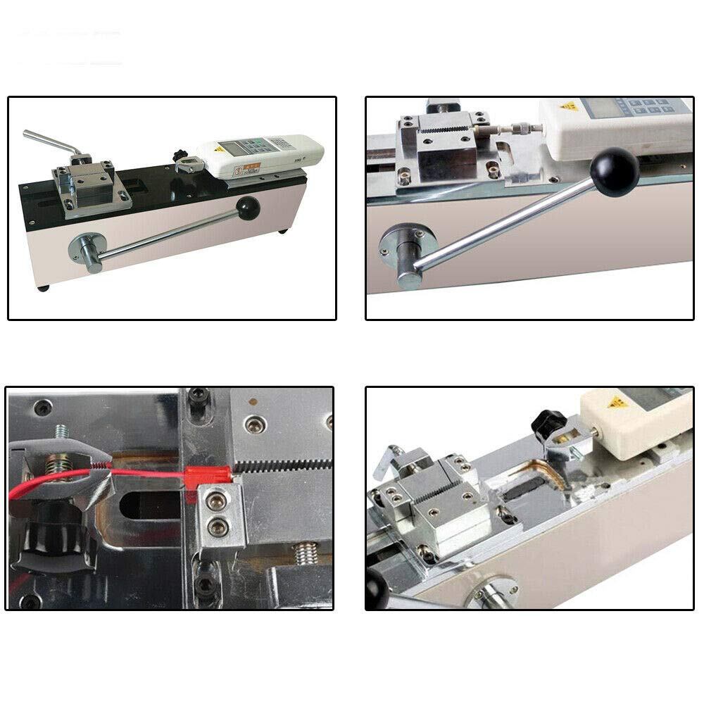 500N Digital Pull Force Tester - High Precision F-500 Force Gauge for Push/Pull Testing with Horizontal Test Bench | Portable Wire Harness & Terminal Tensile Strength Measurement | Ideal for Quality Control, Manufacturing & Material Testing Labs