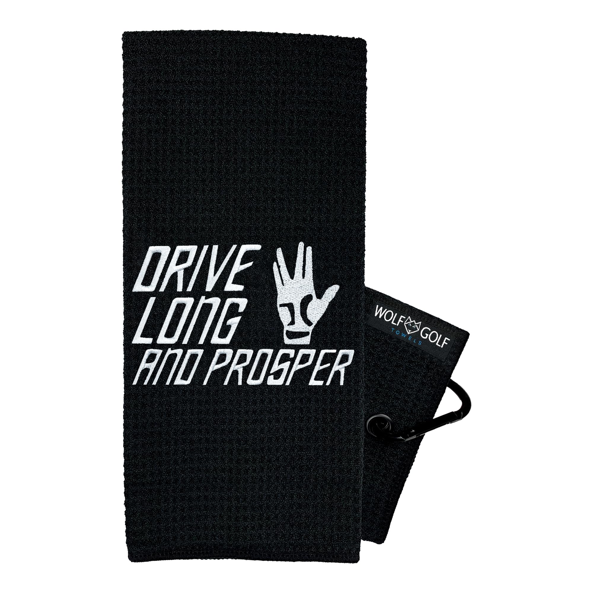 Wolf Golf Towels | Premium Embroidered Funny Golf Towel for Men | Long Drive Golf Accessories | Unique Golf Gifts for Men | Perfect for Course Play & Tournament Use