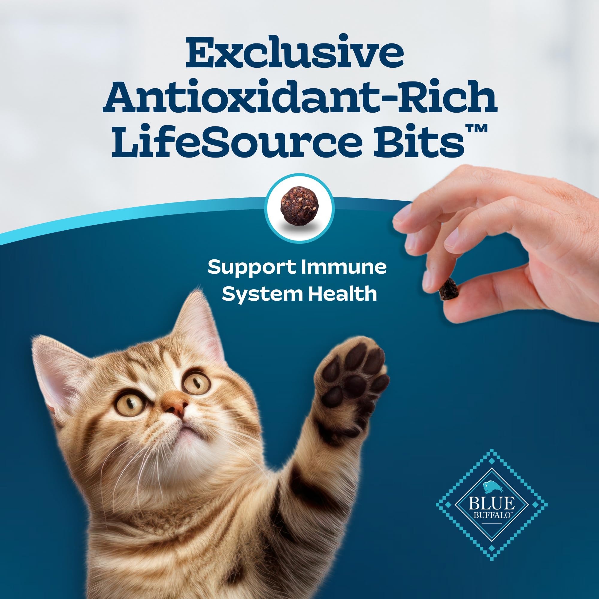 Blue Buffalo Tastefuls Mature Dry Cat Food for Adult Cats 7+ Years - Natural Chicken & Brown Rice Recipe - Made in USA - 3 lb Bag - Perfect for Senior Cats with Sensitive Stomachs
