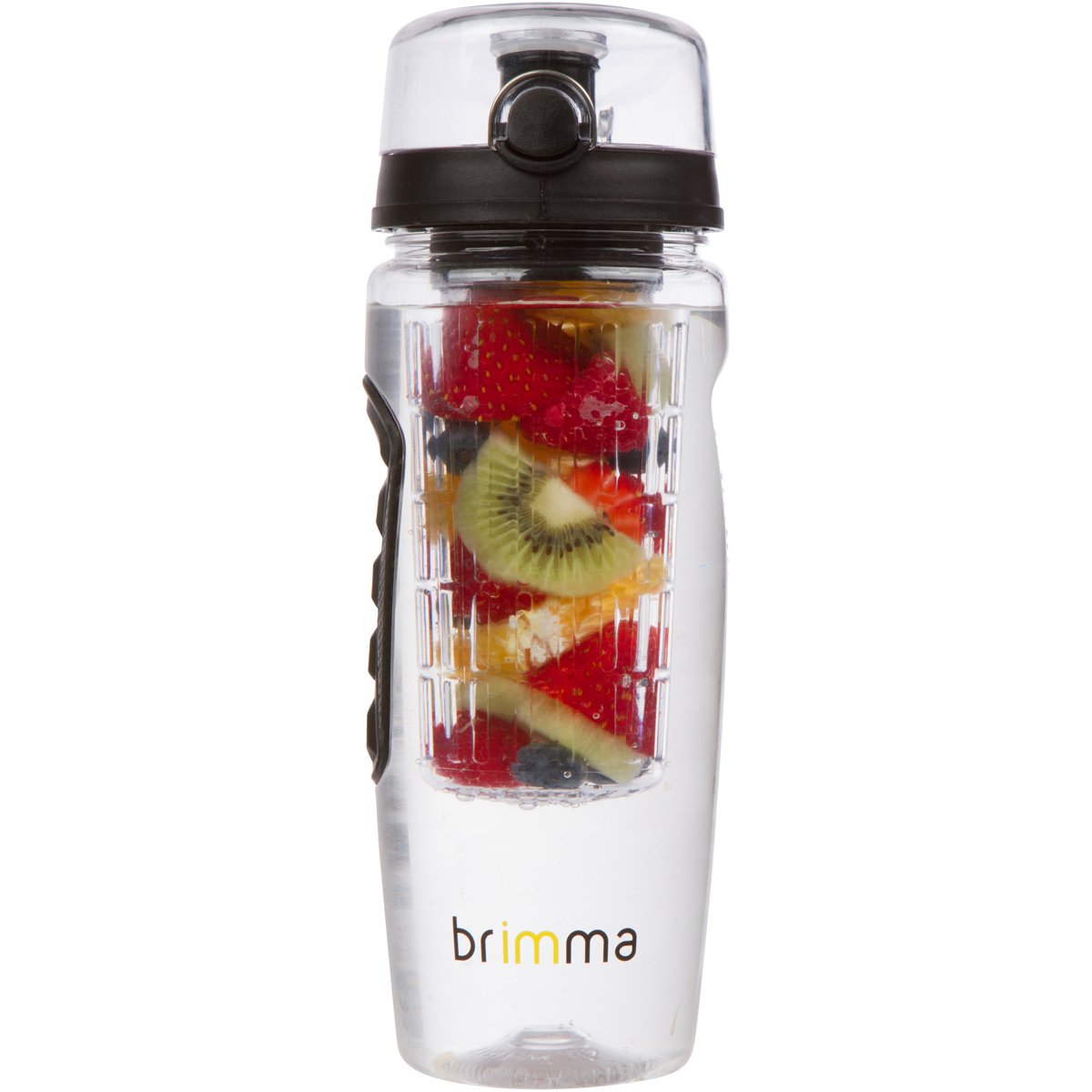 Brimma 32 oz Leakproof Fruit Infuser Water Bottle - Large Plastic Infusion Bottle for Detox, Gym, Camping & Travel - Perfect for Hydration, Weight Loss & Healthy Lifestyle
