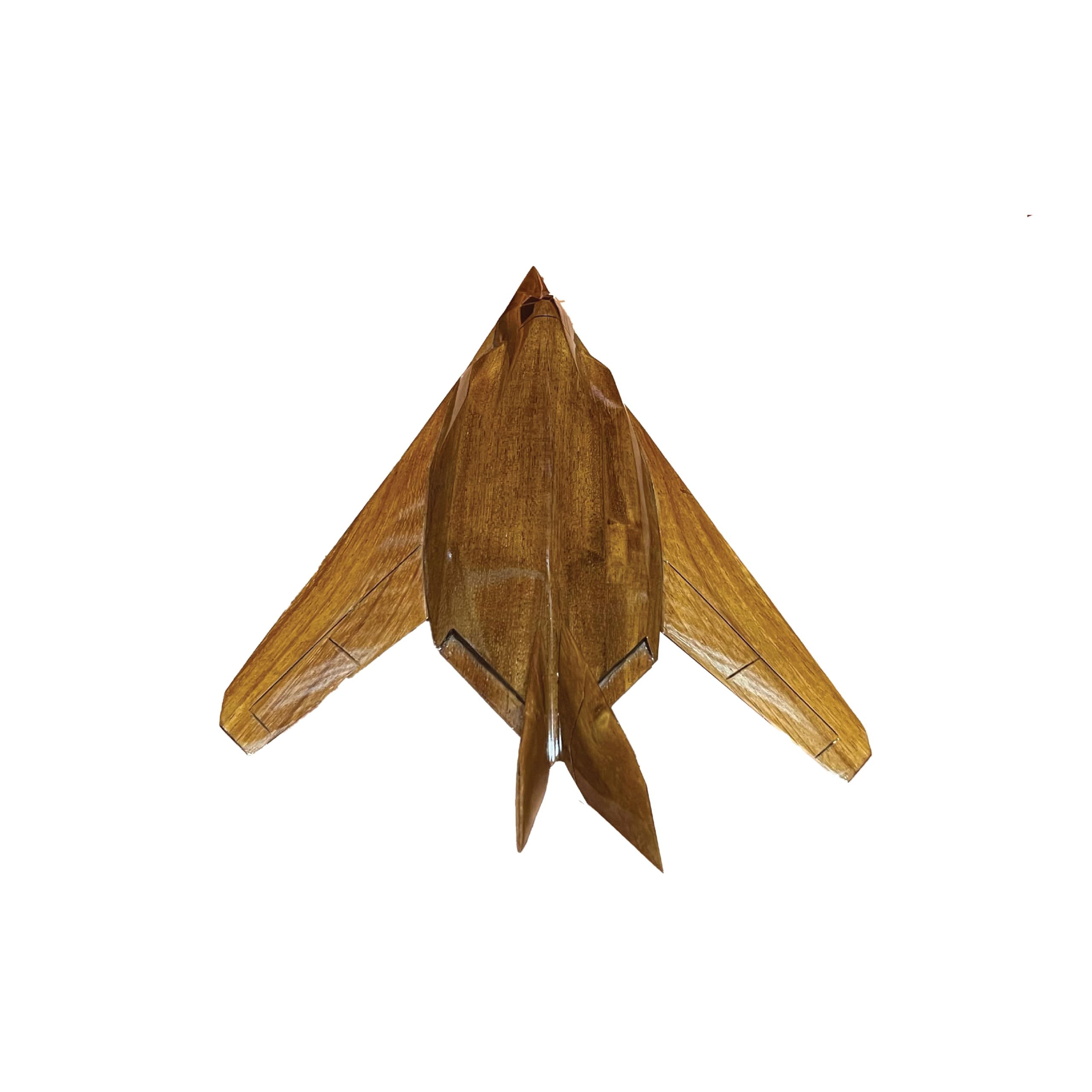 F117 Nighthawk Stealth Fighter Mahogany Wood Desktop Aircraft Model - Perfect for Office Decor, Aviation Enthusiast Gifts & Military Collectors Display