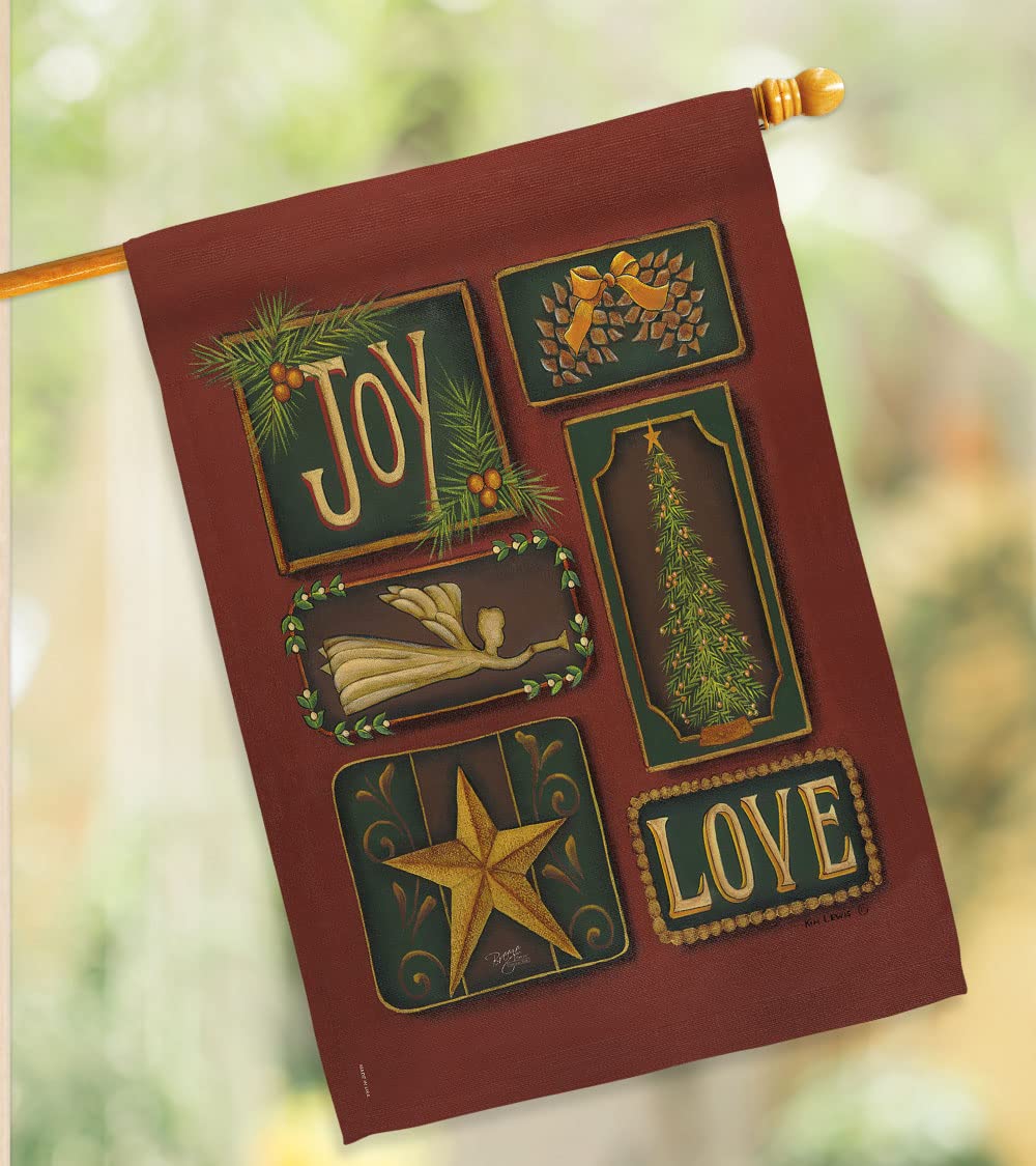Joy & Love Christmas House Flag Set 28