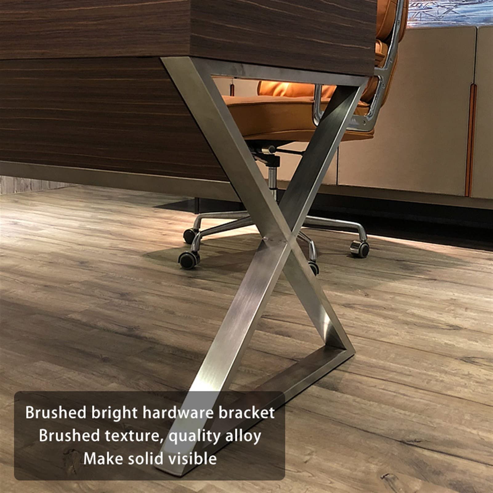 Modern Luxury Wooden Computer Desk with Leather Top & Large Drawers - Home Office Laptop Workstation for Study & Work | Ergonomic PC Desk for Small Spaces & Professional Workspaces