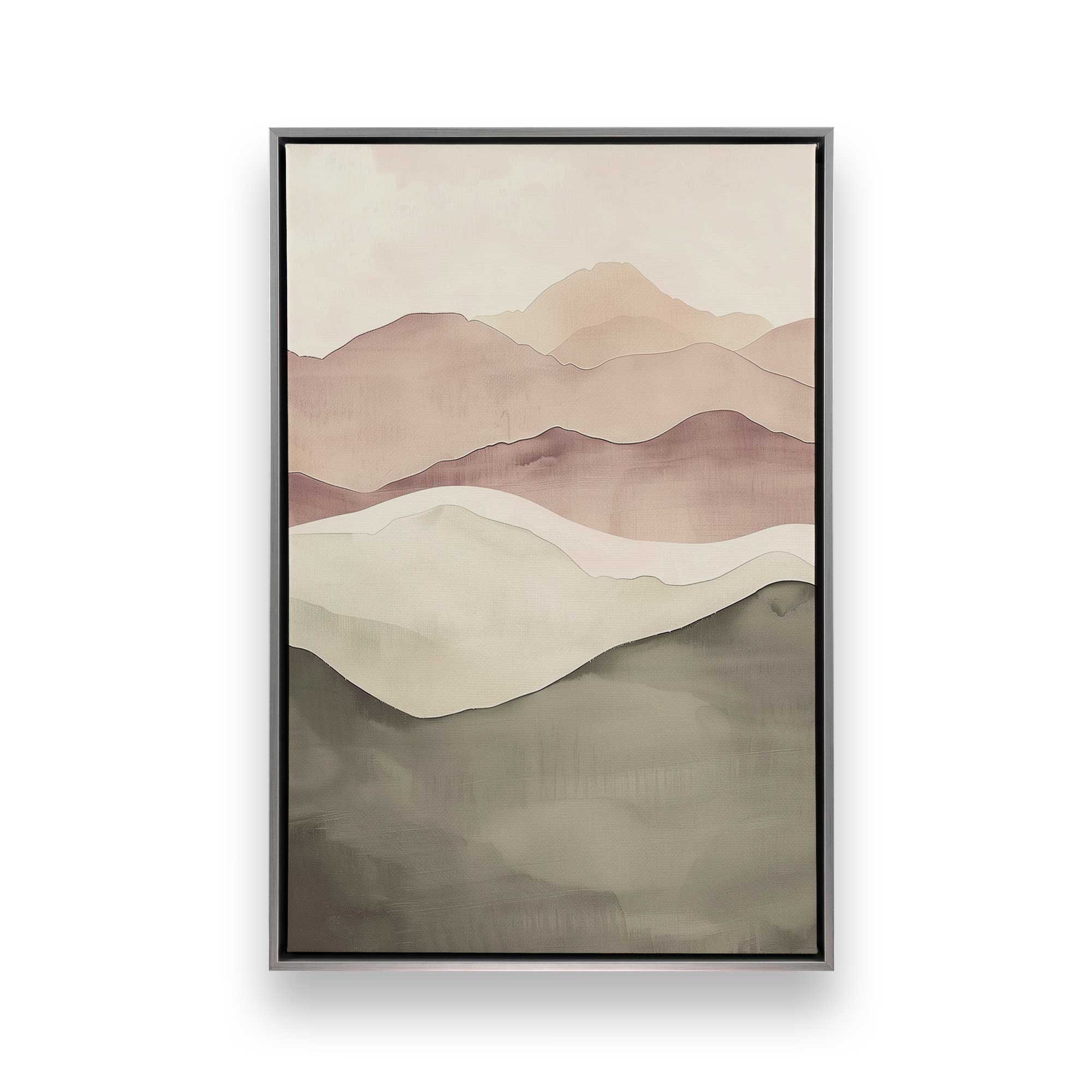 Handmade Dusky Rhodonite Canvas Print - Elegant Wall Art for Living Room, Bedroom & Office Decor